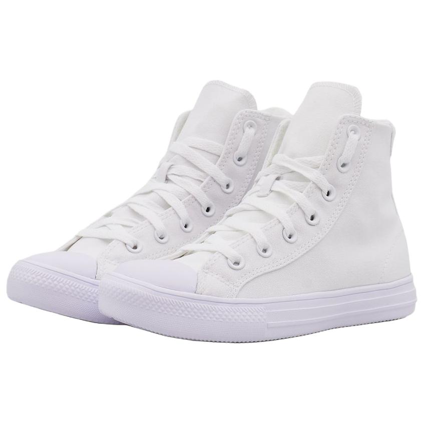 Converse Chuck Taylor Seasonal Comfortable Versatile High-Top Canvas Shoes Unisex sneakers White A19299C