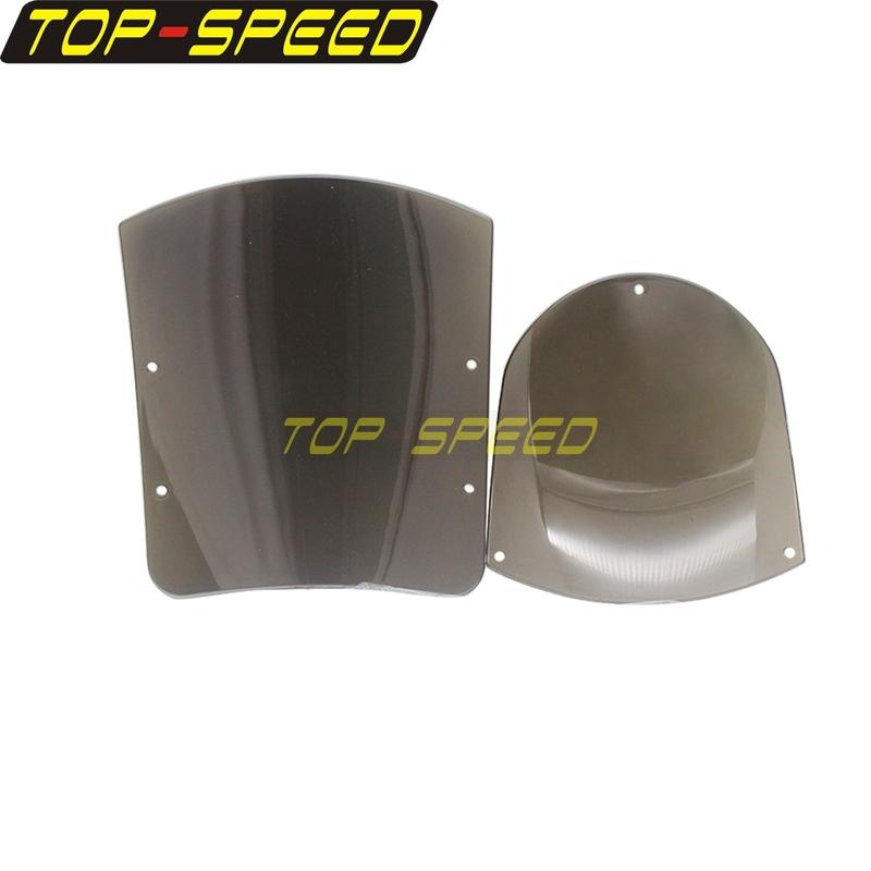 Quarter Fairing Swap Out Screen Front Headlight Fairing Windshield Replacement Windscreen for Harley Dyna Sportster XL 883 1200