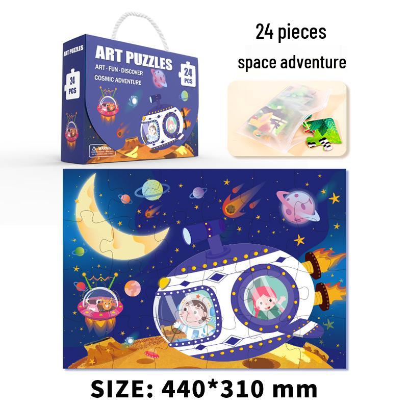 Large Jigsaw Puzzle for 3-6 Year Olds - Educational Toy and Gift Box for Early Learning.