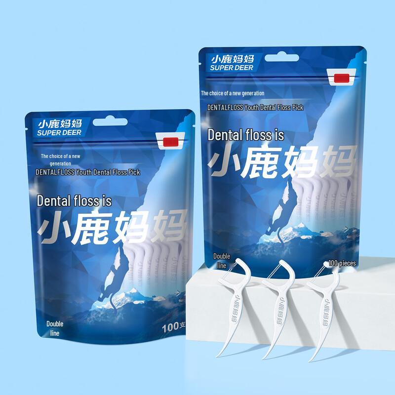 Xiaolu Mama High Smooth Dental Floss Picks (300 Count)