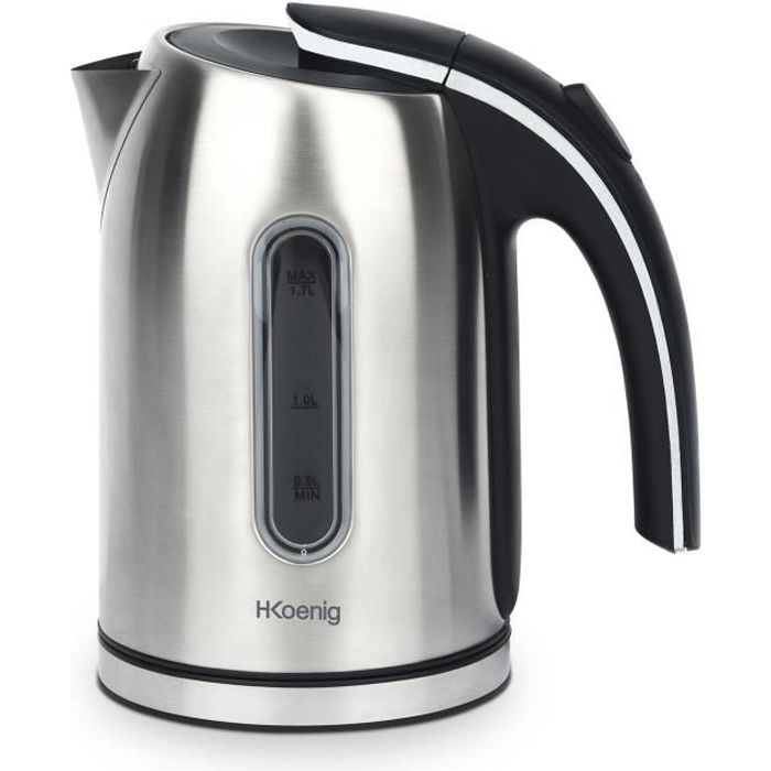 Bouilloire Électrique H.KOENIG BO17 - Capacité 1,7 L - Corps En Acier Inoxydable