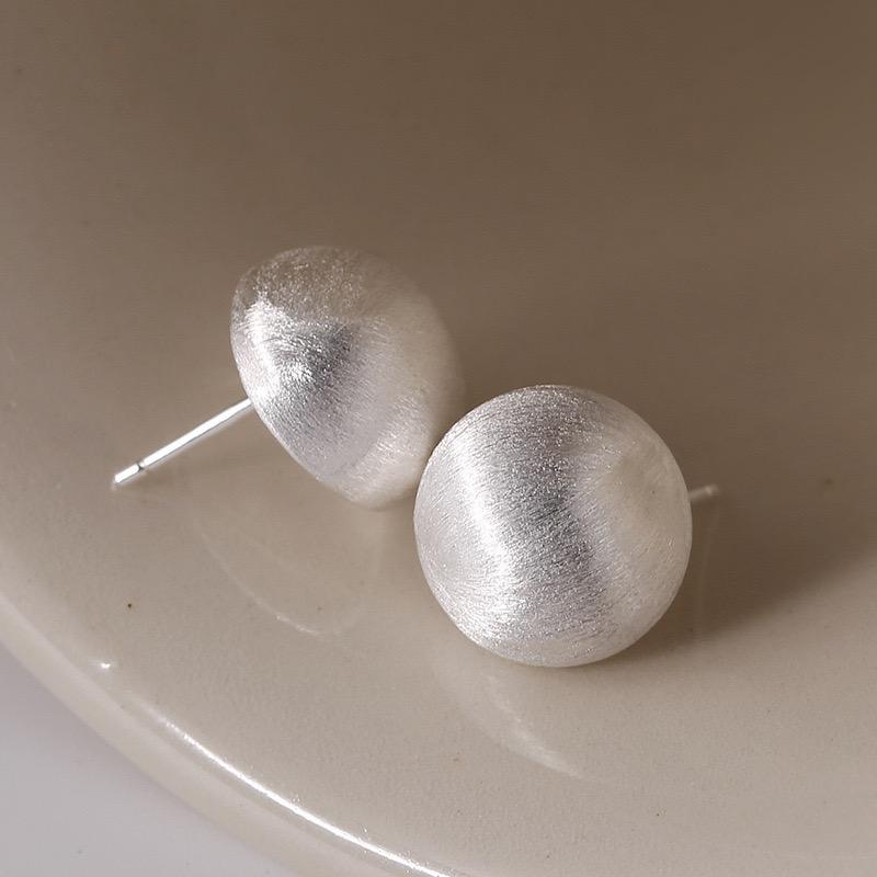 

BF CLUB 925 Sterling Silver Hollowot Earrings For Women Ball Trendy Earring Jewelry Prevent Allergy Party Accessories Gift
