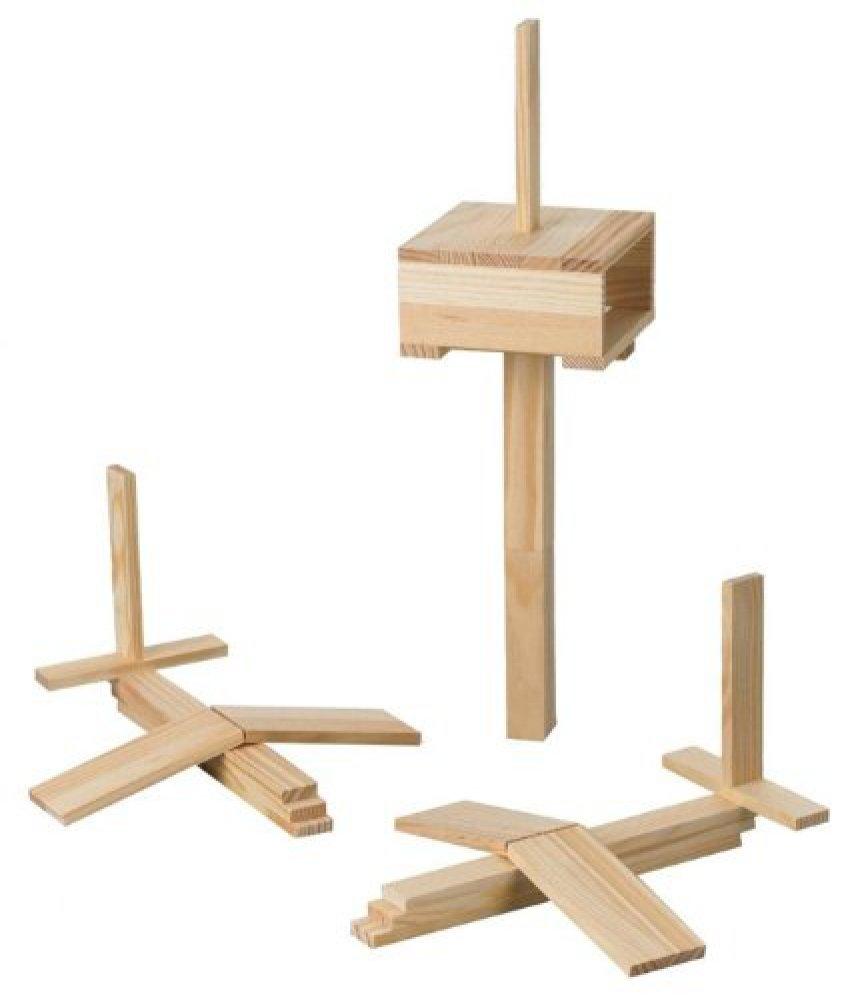 Wooden Blocks CitiBlocs Natural Color Set 50 Pieces