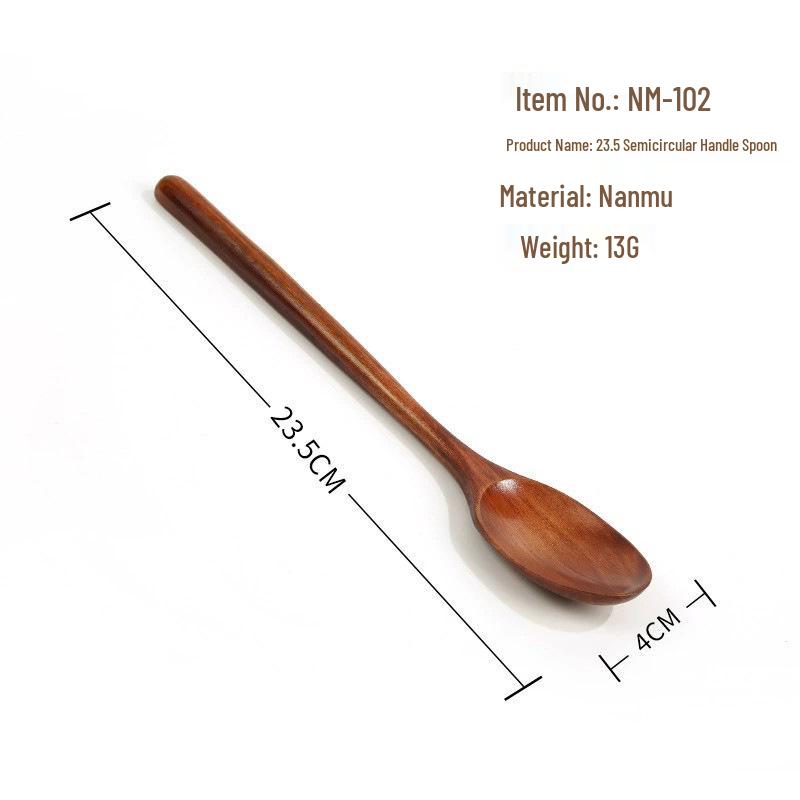 Japanese Beech Mini Wooden Spoon & Fork Set - Nanmu Soup & Cutlery Collection