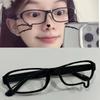 Men'S And Women'S  Teardrop Cosplay Glasses Frame Unisex Small Square Eyeglass No Lenses Popular Design Eyewear Accessories
