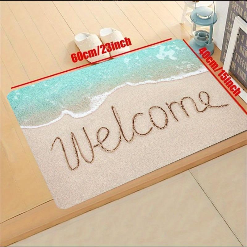 Durable Welcome Doormat Indoor Outdoor Entrance Mat Welcome Mat Bath Mat Suitable for Living Room Kitchen Bedroom Kitchen Carpet