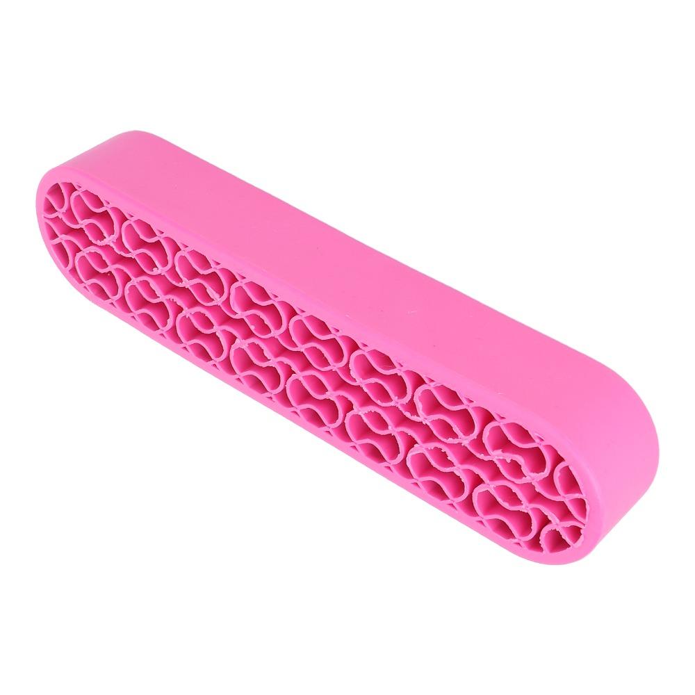 Multi-Grid Partition Silicone Makeup Brush Holder  Storage For Tweezers And Small Beauty Gadgets
