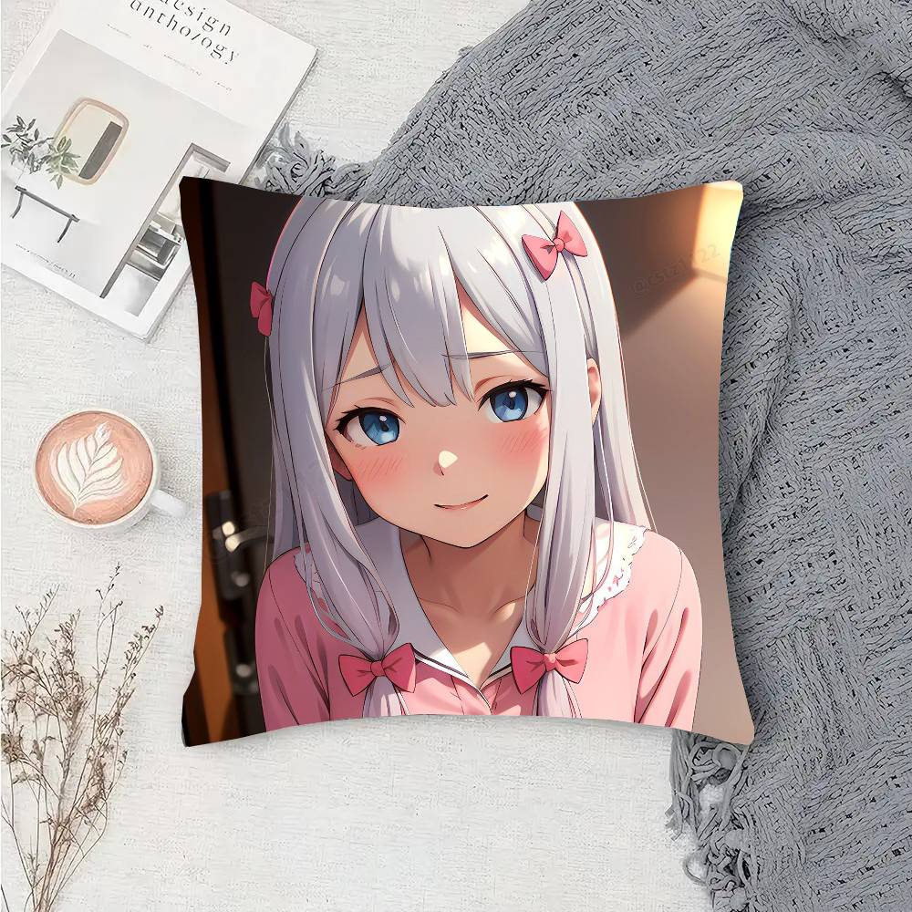 Anime Eromanga Sensei Pillow Case Sofa Cushion Cover Room Home Decoration