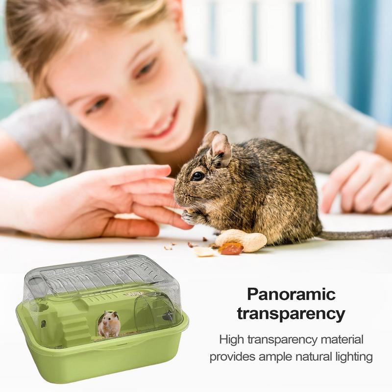 Stor Hamsterbur Dubbelskikts Hamsterbur Tyst Löpande Hjul Medföljer Smådjur För Chinchilla Kanin Gerbil Ekorre