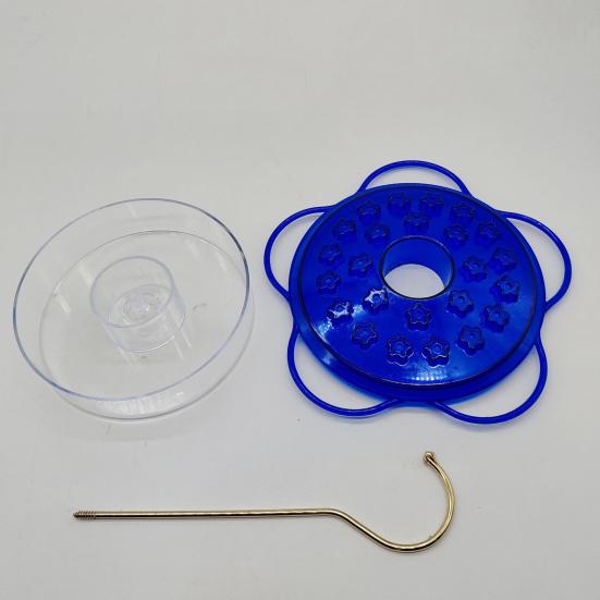 Hummingbird Feeder for Outdoor Hanging Plastic Wildbird Feeder with 24 Feeding Ports And Perch for Outside Patio Garden Lawn Decor