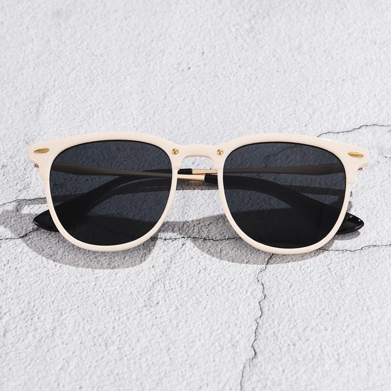 2PCS Sets Fashion Sunglasses Women Brand Desginer Sun Glasses Black Brand Design Rivet Cateye Female Shades Eyeglasses UV400