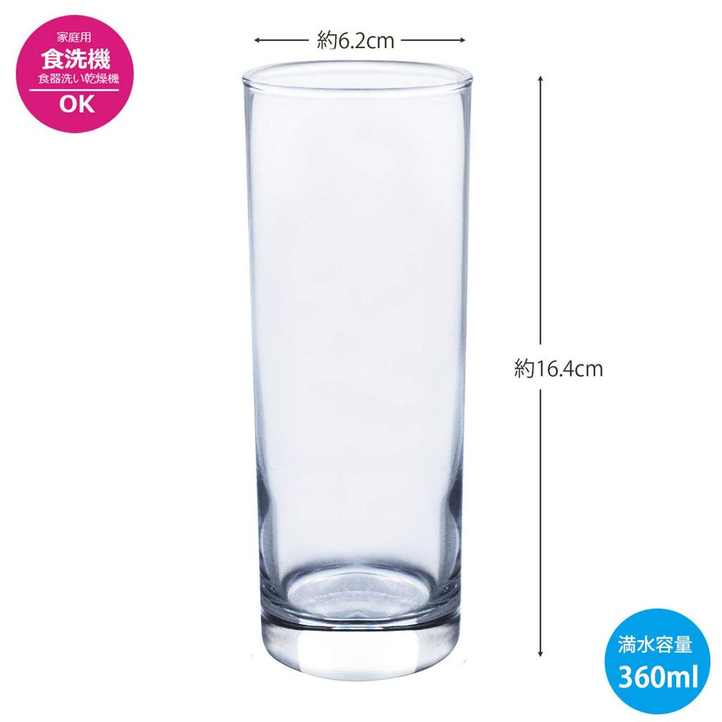 Toyo Sasaki Glass Zombie Glass Tumbler Zombie 360ml Set of 6 Made In Japan Dishwasher Safe Glass Cup Beer Glass Highball Glass Sour Glass Chuhai Glass