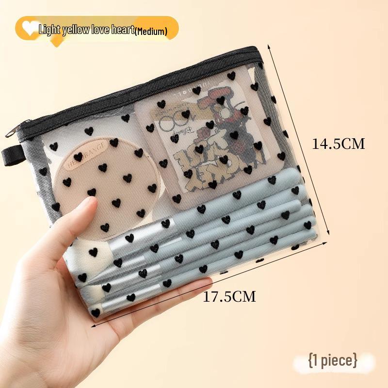 2024 Mini Mesh Kosmetiktasche & Kartenhalter für Damen - Lippenstift-Auffrischungs-On-the-Go-Täschchen