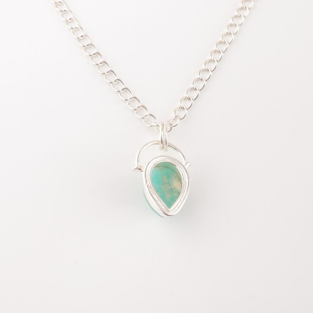 Amazonite Gemstone 925 Sterling Silver Jewelry Handmade Pendant Gift For Love PP-56-27