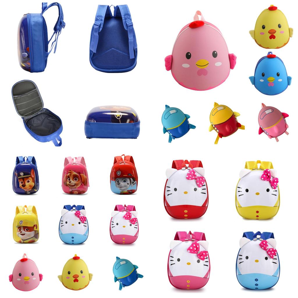 Cute Cartoon Pattern Hard Shell Backpack For Kids Water Proof And Wear-resistant