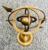Brass Armillary 10'' Sphere With Arrow Nautical Maritime Engraved Globe Rashi