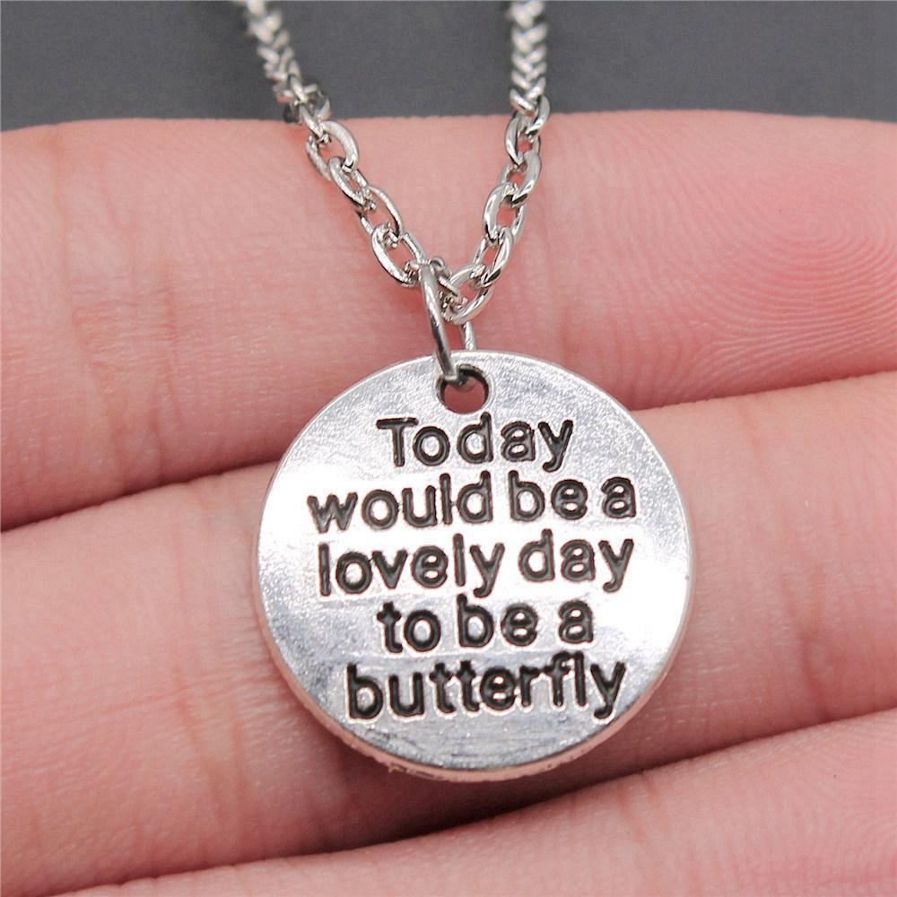 Necklace On The Neck 43cm Chain Round Tags Friendship Vintage Jewelry Supplies QN063