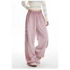 New street dance striped sports pants for women 2026, jazz dance long pants, wide-leg straight pants