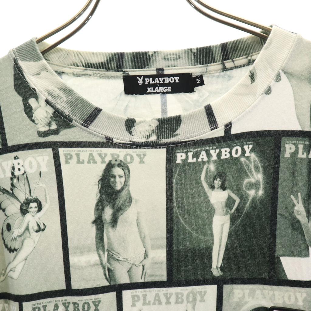 PLAYBOY XLARGE Collaboration Overall Handle Short Sleeve T-shirt M Men's Used