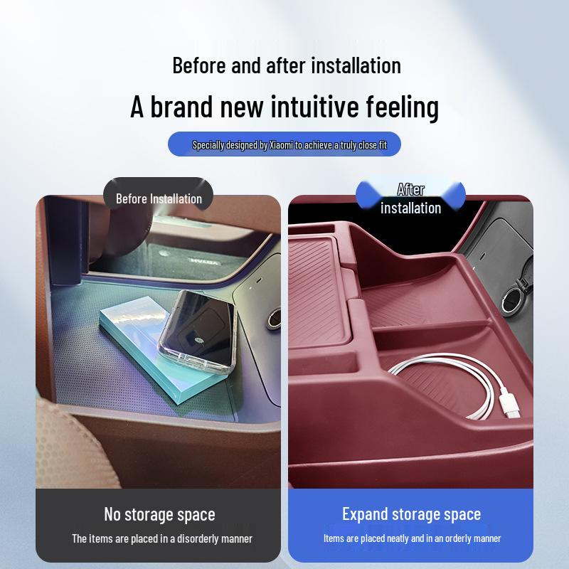 Compatible Silicone Storage Box for 26 Lantu Tianshan Center Console Models - Car Interior Accessories