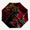 Teenage Mutant Ninja Turtles, Cityscape Themed Automatic Opening and Closing Umbrella, Compact Travel Umbrella, Lightweight and Portable, Su