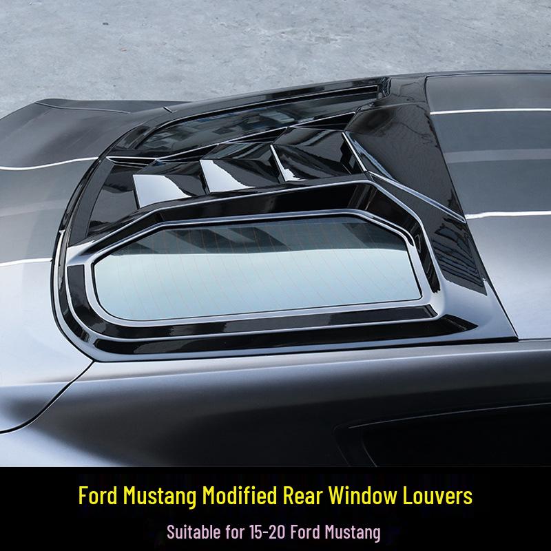 Rear Louvers & Spoiler for 2015-2023 Ford Mustang - Sunshade Windshield