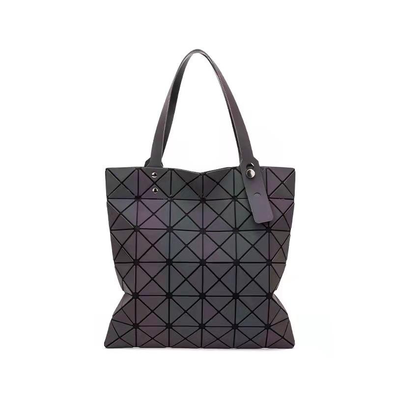 

Summer Fashion Simple Rhombus Women S Bag Variety Laser Geometric Splicing Bag Women S Trend Shoulder Bag
