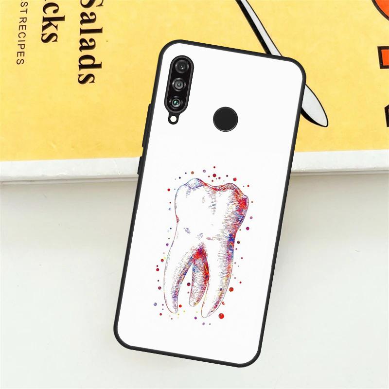 Dental Definitions Tooth For Huawei Nova 3i 7i 8i 11i Y60 Y70 Y90 Y61 Y91 Nova 11 9 10 SE P30 Pro P20 P40 Lite Case