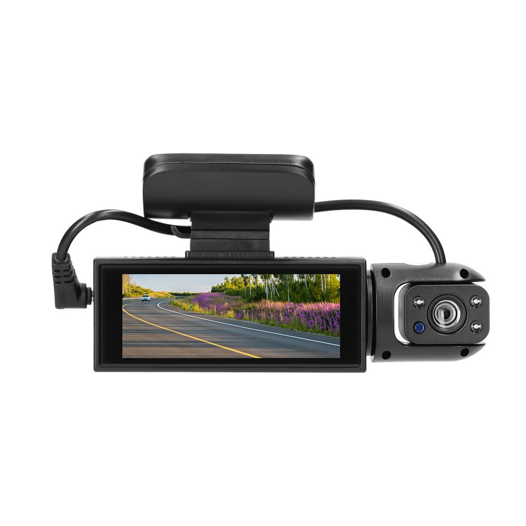 Mehrsprachiger Dual-Objektiv-Auto-Videorecorder, Auto-Dash-Cam, Auto-Kamera-Recorder, Nachtsicht-Bewegung