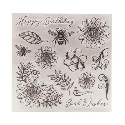 Priehľadné pečiatky Kvetiny Priehľadná pečiatka Listy Silikónová pečiatka pre Karty Denník Scrapbooking Foto Dekorácie