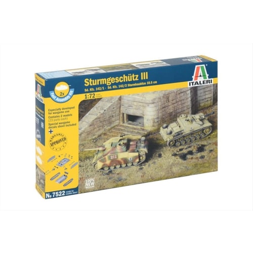 Italeri 1/72 WWII German Sturmgesch?tz III (Set of 2) Plastic Model Kit IT7522