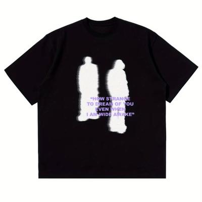 Tricou American Hip Hop Y2K Retro Oversized Model Umbră Coreean Vară Nou Modă Retro Streetwear pentru Bărbați și Femei