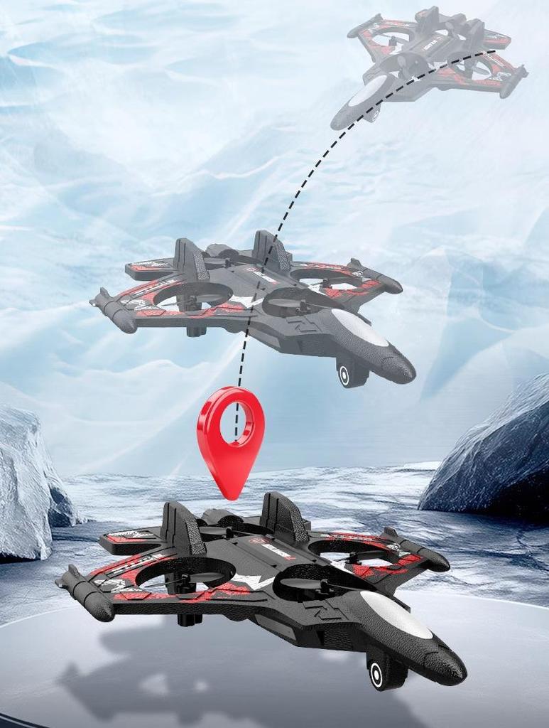 Remote Control Foam Glider Fighter Model - Children's Fixed-Height Quadcopter Toy