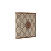 Gucci Presbyopia Logo Bifold Canvas with Leather Trim Card Holder Wallet Wallet Coin Purse Regular Men's Ebony/Brown