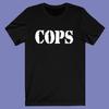 Camiseta Preta Masculina S-4XL para Homens do Programa de TV Cops Police Camiseta Unissex