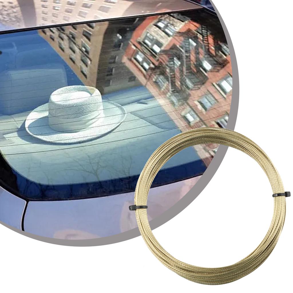 Windshield Cut Line Perfectly Braided and Strong Steel Wire Ideal for Windshield Polyurethane Cutting 22m Gold Roll