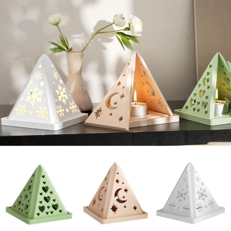 Innovative Silicone Mold For Crafting Unique Pyramid Candle Holders Unique Candle And Holiday Decorations Mould