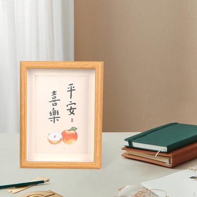 Rectangle Wooden Photo Frame Desktop Decors Holder Stand Table Centerpieces Picture for Living