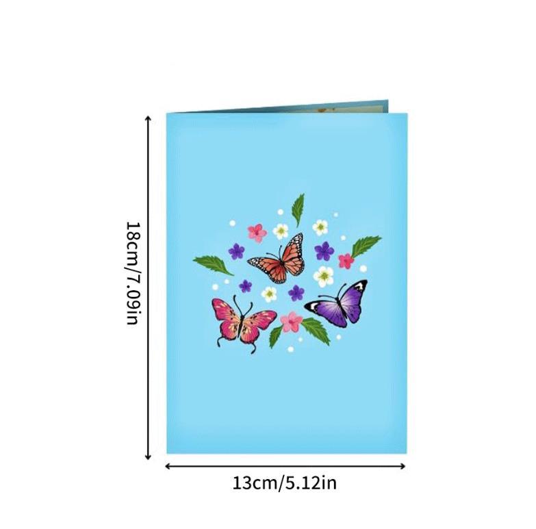 Creative Color Printing 3D Butterfly Greeting Card Fragrance Butterfly Cards 3d Popup Greeting Card Luxury Holiday Greeting Card