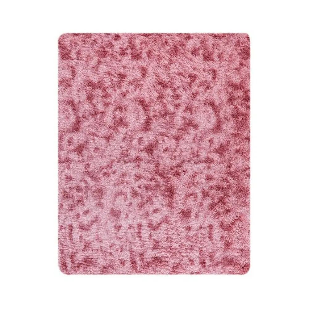 Rainbow Colorful Carpet Fluffy Rugs Tie Dyeing Soft Plush Shag Area Rug Anti-Slip Carpets For Living Room Bedroom Floor Mats