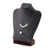 652F Walnut Jewelry Holder Necklace Display Bust Multifunctional Mannequin Dresser Props for Displaying Necklaces
