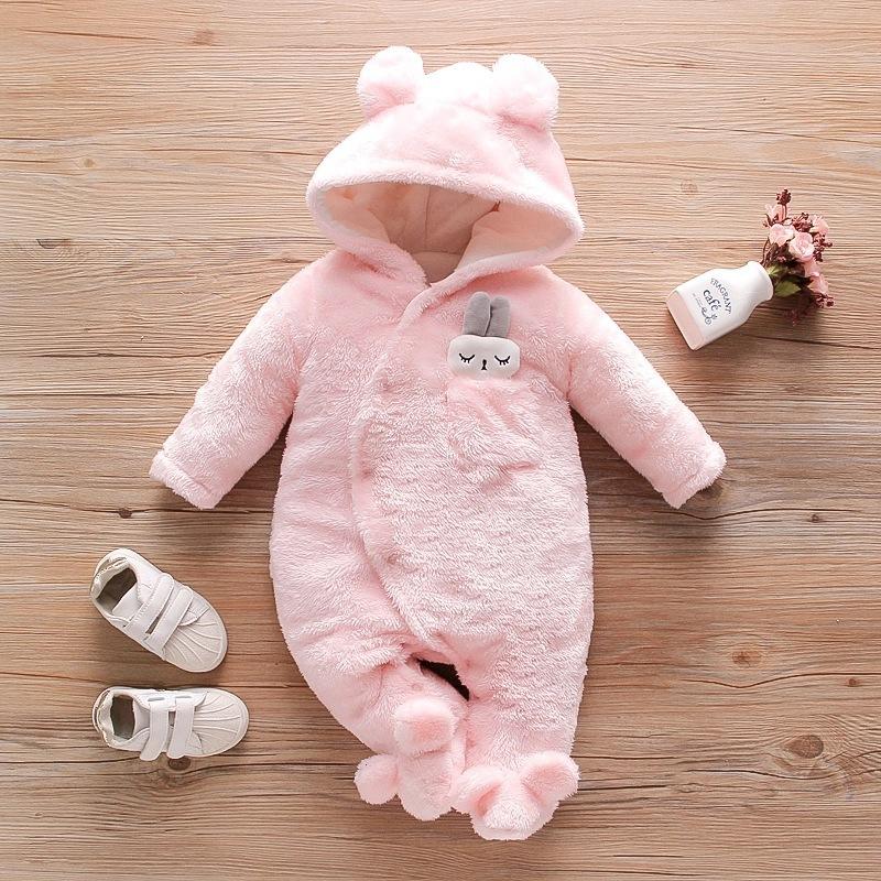 Autumn Winter Baby Climbing Baby Warm Thick Cartoon Dog Rabbit Cute