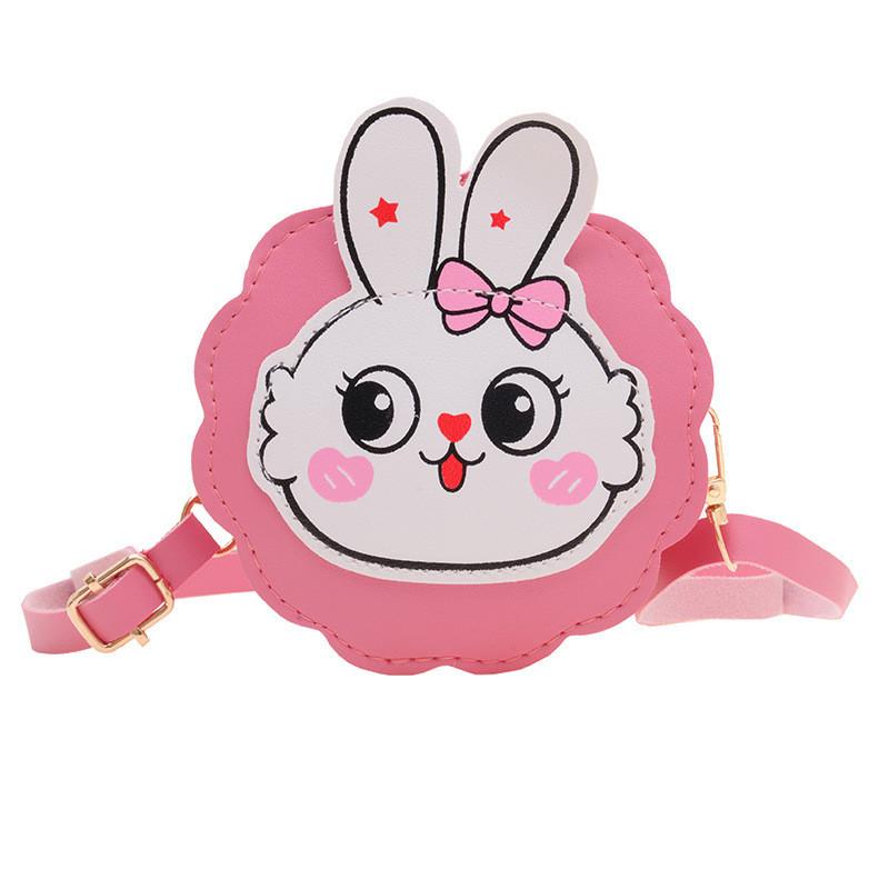 Rabbit Cute Cartoon Childrens Lanyard Messenger Bag Autumn Student Purse Coin