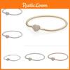 High-quality White Copper Material Panjia S925 Simple Heart Snake Bone Basic Diy Jewelry Accessories