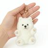 PP Cotton Samoyed Plush Ornaments Lifelike Samoyed Plush Toy  Backpack Decoration
