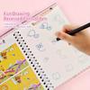Magic Ink Copybooks for Kids Reusable Handwriting Workbooks for Preschools Grooves Template Design and Handwriting Aid Practice for Kids