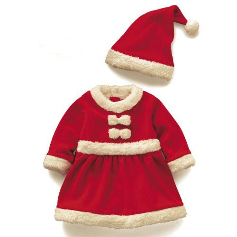 Luxurious Children's Christmas Costumes Santa Claus Boys And Girls Ensemble For Festive Fun