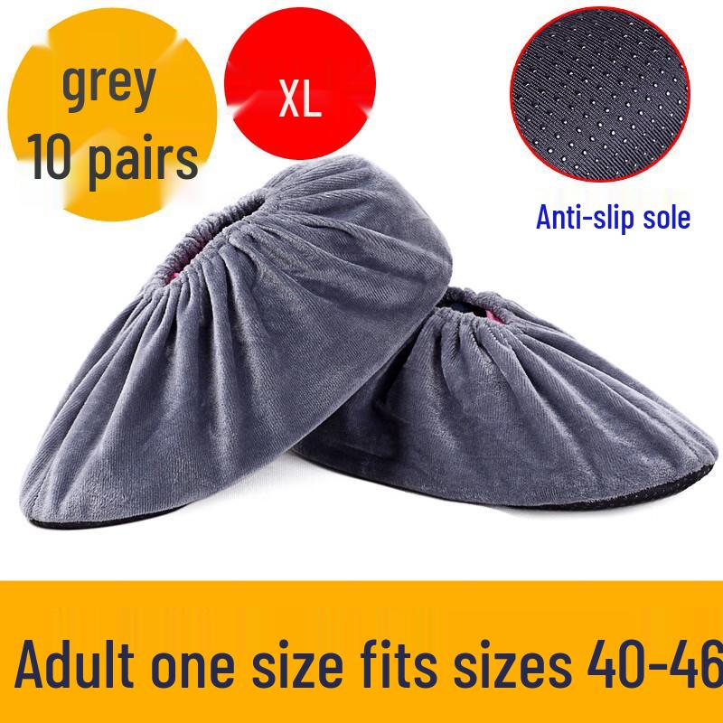 Моющиеся домашние фланелевые чехлы для обуви One Size (39-46)