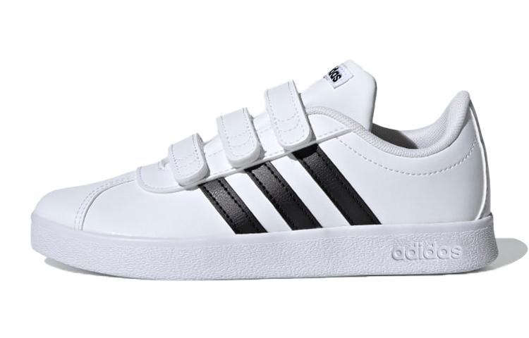 

Adidas VL COURT 2.0 Low top Kids Skateboarding Shoes White Black Children Aged 3 7 Years Old DB1837 28