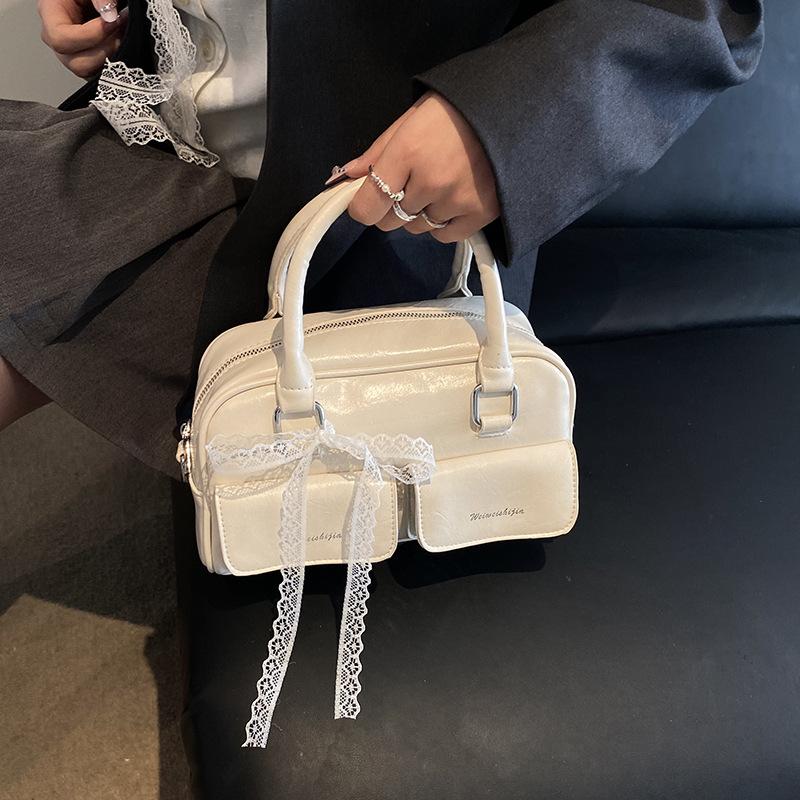 

Новая нишевая сумка женская весенне-летняя Sembeng модная на плечо сумка-мессенджер повседневная сумочка белый